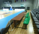 Benches for spare players and coaches